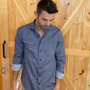 Express Blue Extra Slim Button Down